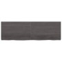 Wandregal aus dunkelbraun behandeltem Eichenholz, 160 x 50 x (2-6) cm von vidaXL, Regale und Regale - Ref: Foro24-363833, Pre...