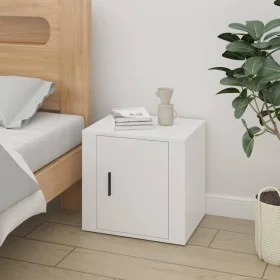 Hellweißer Nachttisch 50x39x47 cm von vidaXL, Schließfächer und Lagerschränke - Ref: Foro24-816692, Preis: 40,14 €, Rabatt: %