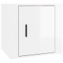 Mesita de noche color blanco brillante 50x39x47 cm de vidaXL, Taquillas y armarios de almacenamiento - Ref: Foro24-816692, Pr...