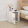 Bright white nightstand 50x39x47 cm by vidaXL, Lockers and storage cabinets - Ref: Foro24-816692, Price: 40,10 €, Discount: %