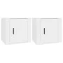 Two white bedside tables 50x39x47 cm by vidaXL, Lockers and storage cabinets - Ref: Foro24-816689, Price: 43,75 €, Discount: %
