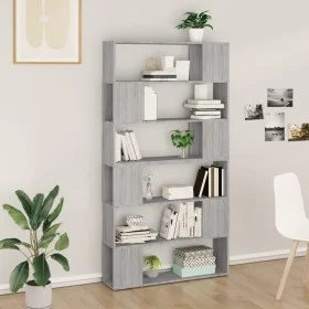 Sonoma gray shelving/space divider 100x24x188 cm by vidaXL, Bookcases and shelves - Ref: Foro24-3187604, Price: 99,95 €, Disc...