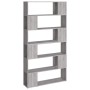Sonoma graues Regal/Raumteiler 100x24x188 cm von vidaXL, Bücherregale und Regale - Ref: Foro24-3187604, Preis: 101,58 €, Raba...