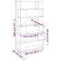 Sonoma gray shelving/space divider 100x24x188 cm by vidaXL, Bookcases and shelves - Ref: Foro24-3187604, Price: 99,95 €, Disc...
