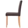 Chairs and dining table 7 pieces oak and brown artificial leather by vidaXL, Furniture sets for kitchens and dining rooms - R...