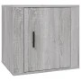 Nachttische 2 Einheiten Sonomagrau Farbe 50x39x47 cm von vidaXL, Schließfächer und Lagerschränke - Ref: Foro24-816701, Preis:...