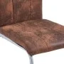 7-piece brown artificial suede leather dining set by vidaXL, Furniture sets for kitchens and dining rooms - Ref: Foro24-30531...