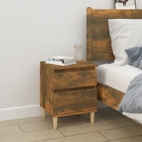 Smoked oak bedside table 40x35x50 cm by vidaXL, Lockers and storage cabinets - Ref: Foro24-821836, Price: 32,72 €, Discount: %