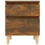 Smoked oak bedside table 40x35x50 cm by vidaXL, Lockers and storage cabinets - Ref: Foro24-821836, Price: 33,05 €, Discount: %