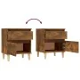 Smoked oak bedside table 40x35x50 cm by vidaXL, Lockers and storage cabinets - Ref: Foro24-821836, Price: 33,05 €, Discount: %