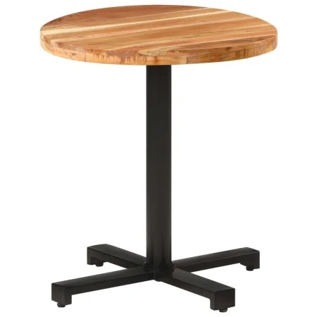Round bistro table made of solid mango wood Ø70x75 cm by vidaXL, Kitchen and dining tables - Ref: Foro24-320279, Price: 109,4...