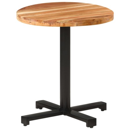 Round bistro table made of solid mango wood Ø70x75 cm by vidaXL, Kitchen and dining tables - Ref: Foro24-320279, Price: 110,2...