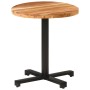 Round bistro table made of solid mango wood Ø70x75 cm by vidaXL, Kitchen and dining tables - Ref: Foro24-320279, Price: 110,2...