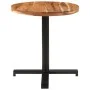 Round bistro table made of solid mango wood Ø70x75 cm by vidaXL, Kitchen and dining tables - Ref: Foro24-320279, Price: 109,4...