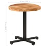 Round bistro table made of solid mango wood Ø70x75 cm by vidaXL, Kitchen and dining tables - Ref: Foro24-320279, Price: 110,2...