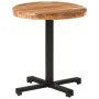 Round bistro table made of solid mango wood Ø70x75 cm by vidaXL, Kitchen and dining tables - Ref: Foro24-320279, Price: 109,4...