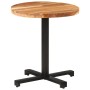 Round bistro table made of solid mango wood Ø70x75 cm by vidaXL, Kitchen and dining tables - Ref: Foro24-320279, Price: 110,2...