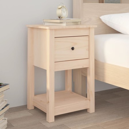 Solid pine wood bedside table 40x35x61.5 cm by vidaXL, Lockers and storage cabinets - Ref: Foro24-821729, Price: 53,39 €, Dis...