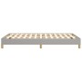 Estructura de cama sin colchón tela gris claro 120x190 cm