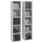 Estantería de CD 2 uds gris hormigón contrachapada 21x16x93,5cm von vidaXL, CD- und DVD-Speicher - Ref: Foro24-802700, Preis:...