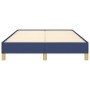 Estructura de cama sin colchón tela azul 120x190 cm