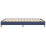 Estructura de cama sin colchón tela azul 120x190 cm
