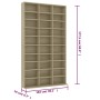 Sonoma CD-Gehäuse aus Sperrholz 102x16x177,5 cm von vidaXL, CD- und DVD-Speicher - Ref: Foro24-801781, Preis: 101,30 €, Rabat...