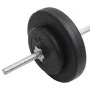 Barbell set with 30 kg weights by vidaXL, free weight - Ref: Foro24-93585, Price: 112,76 €, Discount: %