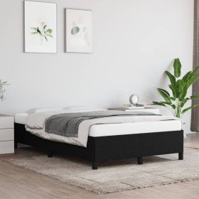 Estructura de cama sin colchón tela negro 120x190 cm en Camas y somieres | Comprar online en Foro24