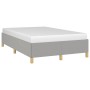 Estructura de cama sin colchón tela gris claro 120x190 cm