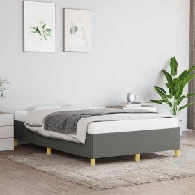 Estructura de cama sin colchón tela gris oscuro 120x190 cm en Camas y somieres | Comprar online en Foro24