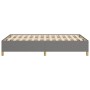 Estructura de cama sin colchón tela gris oscuro 120x190 cm