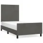 Dark gray velvet bed frame with headboard 90x190cm by vidaXL, Beds and slatted bases - Ref: Foro24-3125606, Price: 131,12 €, ...