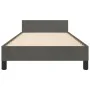 Dark gray velvet bed frame with headboard 90x190cm by vidaXL, Beds and slatted bases - Ref: Foro24-3125606, Price: 131,12 €, ...