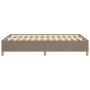 Estructura de cama sin colchón tela gris taupe 120x190 cm