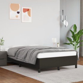 Estructura de cama sin colchón cuero sintético negro 120x190 cm en Camas y somieres | Comprar online en Foro24