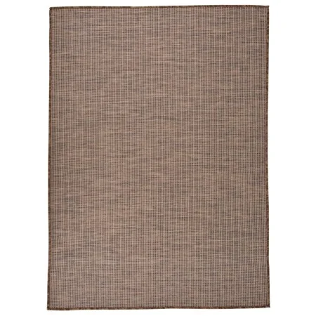 Alfombra de exterior de tejido plano marrón 200x280 cm de vidaXL, Alfombras - Ref: Foro24-340791, Precio: 97,47 €, Descuento: %