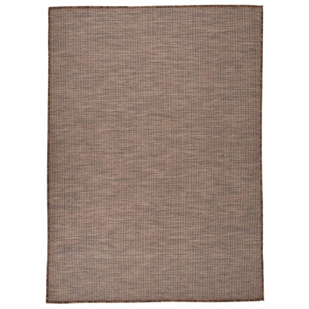Brauner flachgewebter Outdoor-Teppich 200x280 cm von vidaXL, Teppiche - Ref: Foro24-340791, Preis: 99,28 €, Rabatt: %