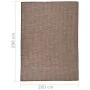 Alfombra de exterior de tejido plano marrón 200x280 cm de vidaXL, Alfombras - Ref: Foro24-340791, Precio: 97,47 €, Descuento: %