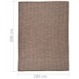 Brauner flachgewebter Outdoor-Teppich 200x280 cm von vidaXL, Teppiche - Ref: Foro24-340791, Preis: 99,28 €, Rabatt: %