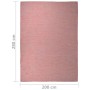 Alfombra de exterior de tejido plano rojo 200x280 cm de vidaXL, Alfombras - Ref: Foro24-340826, Precio: 101,30 €, Descuento: %
