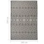 Alfombra de exterior de tejido plano rayas negras 160x230 cm de vidaXL, Alfombras - Ref: Foro24-340853, Precio: 59,50 €, Desc...