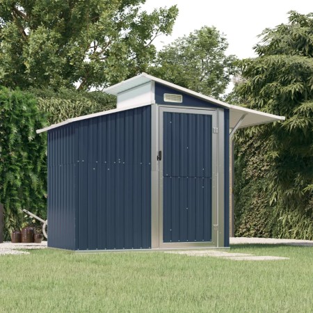Gartenhaus aus anthrazitfarbenem, verzinktem Stahl, 270 x 130 x 208,5 cm von vidaXL, Schuppen - Ref: Foro24-316244, Preis: 32...