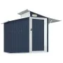 Cobertizo de jardín acero galvanizado antracita 270x130x208,5cm de vidaXL, Cobertizos - Ref: Foro24-316244, Precio: 323,55 €,...