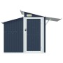 Cobertizo de jardín acero galvanizado antracita 270x130x208,5cm de vidaXL, Cobertizos - Ref: Foro24-316244, Precio: 329,34 €