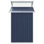 Gartenhaus aus anthrazitfarbenem, verzinktem Stahl, 270 x 130 x 208,5 cm von vidaXL, Schuppen - Ref: Foro24-316244, Preis: 32...