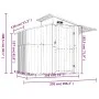 Cobertizo de jardín acero galvanizado antracita 270x130x208,5cm de vidaXL, Cobertizos - Ref: Foro24-316244, Precio: 323,55 €,...