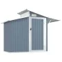 Grauer verzinkter Gartenpavillon 270x130x208,5 cm von vidaXL, Schuppen - Ref: Foro24-316243, Preis: 341,10 €, Rabatt: %