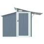 Grauer verzinkter Gartenpavillon 270x130x208,5 cm von vidaXL, Schuppen - Ref: Foro24-316243, Preis: 341,10 €, Rabatt: %