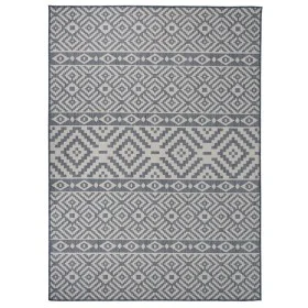 Blau gestreifter flachgewebter Outdoor-Teppich 200x280 cm von vidaXL, Teppiche - Ref: Foro24-340840, Preis: 99,17 €, Rabatt: %